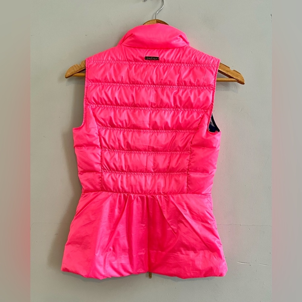 Lilly Pulitzer Elana Down Puffer Vest Sz XXS 🩷 - Picture 3 of 10